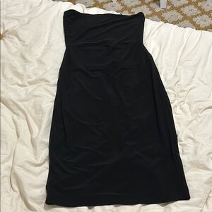 Norma Kamali Black Strapless Dress